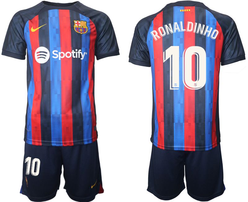 Men 2022-2023 Club Barcelona home blue #10 Soccer Jersey->barcelona jersey->Soccer Club Jersey